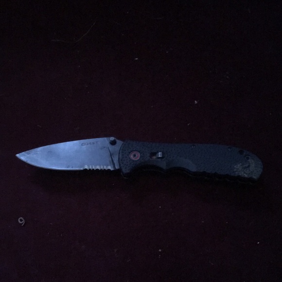 Sleek Black Folding Knife